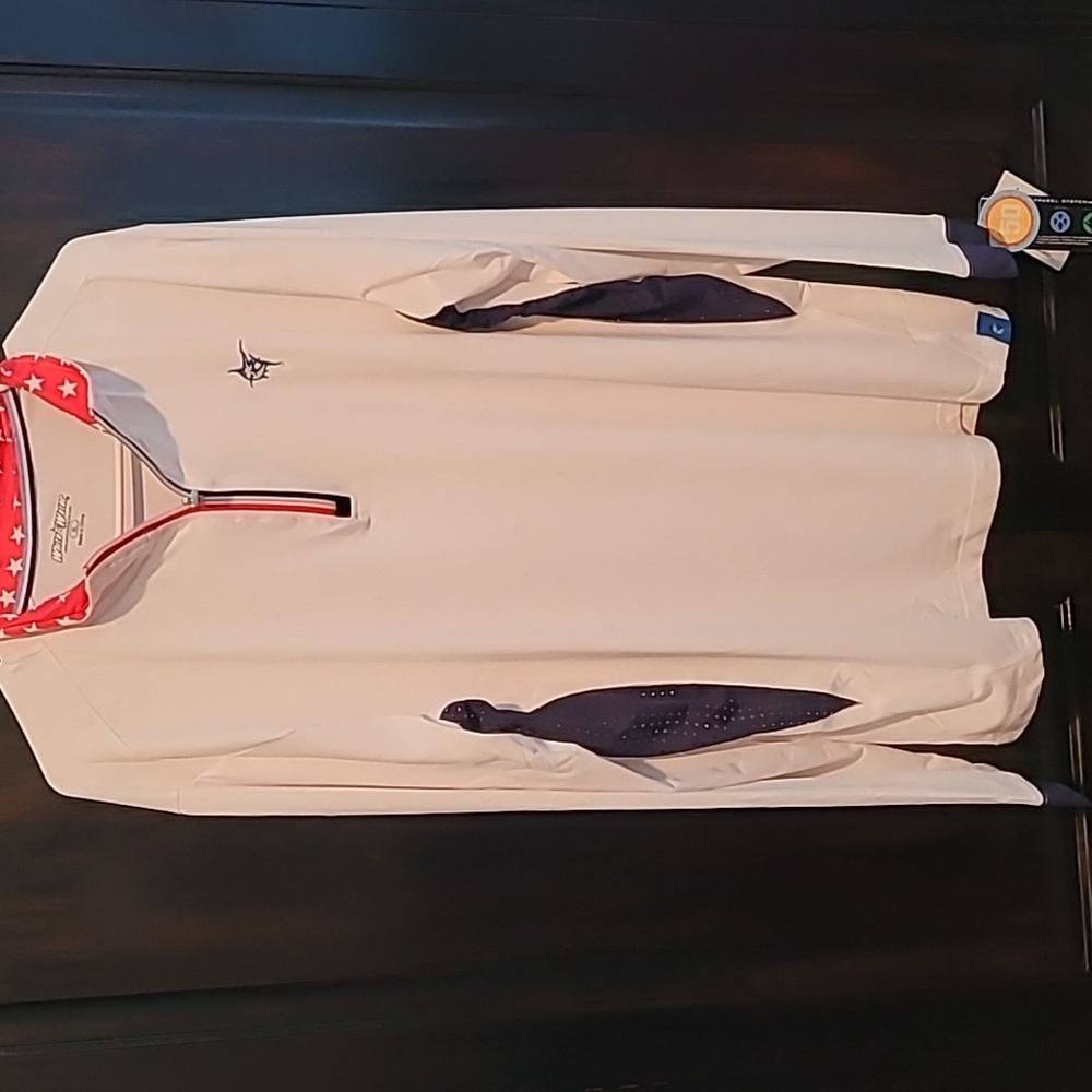 Mens xlg fishing pullover nwt uv50protection